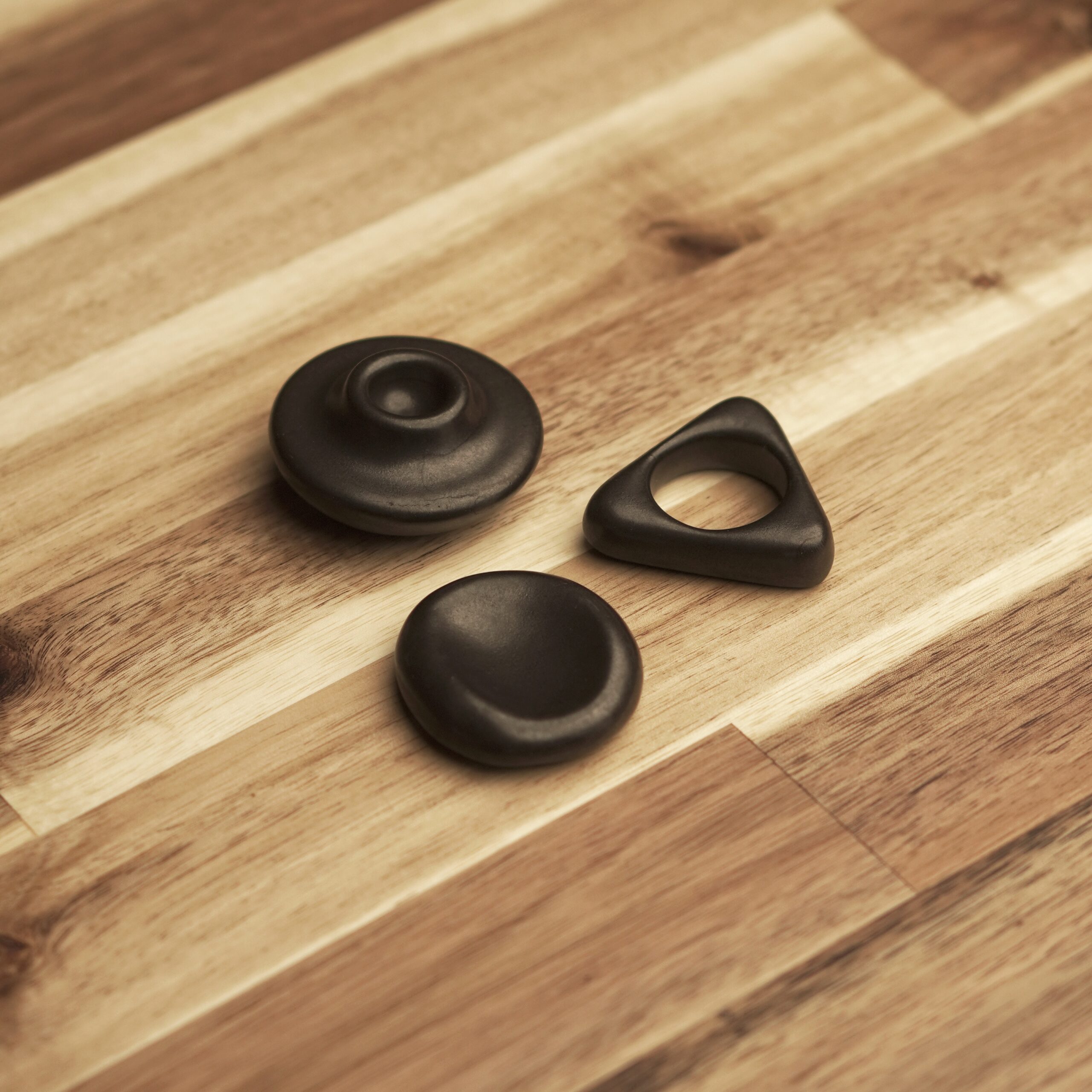 Trio Fidget Toy Ébène